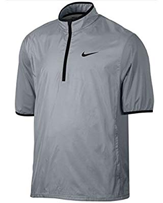 NIKE Golf CLOSEOUT Men's Shield Short Sleeve Jacket (Wolf Grey)