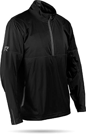 Sun Mountain Mens Rainflex 1/2 Zip Pullover Black/Black M