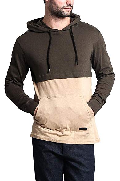 G-Style USA Trendy Long Sleeve Lightweight Drawstring Hoodie