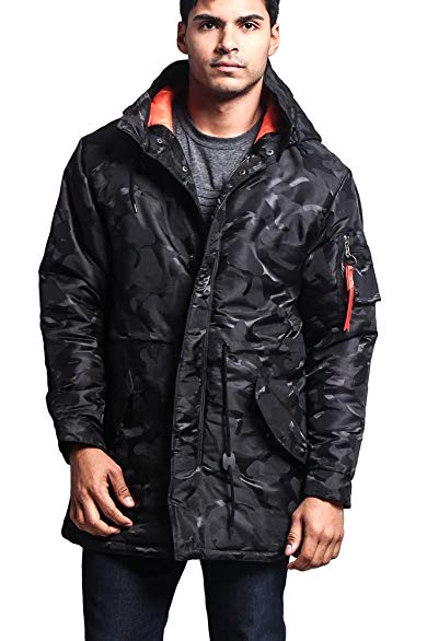 G-Style USA Men's Tonal Camo Bomber Flight Parka