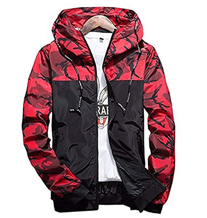 Showlovein Floral Bomber Jacket Men Hip Hop Slim Fit Flowers Bomber Jacket Coat Men's Hooded Jackets