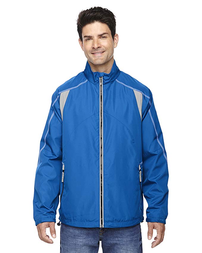 North End Mens Lightweight Color-Block Jacket (88155) -NAUTICL BLUE -L