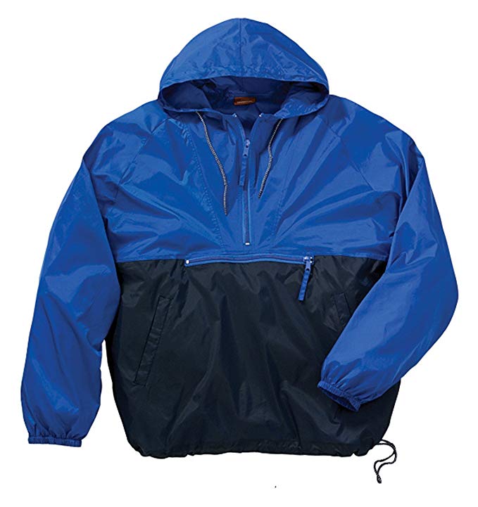 Harriton Packable Nylon Jacket, Royal/Navy