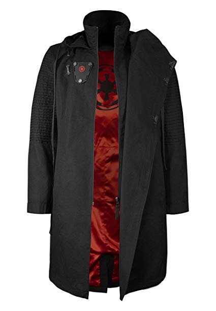 Musterbrand Star Wars Men Hooded Coat Sith Lord Black