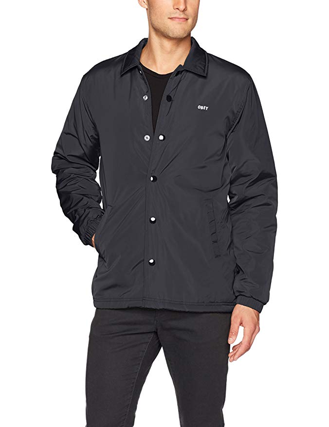 OBEY Men's Sanction Coaches Jacket