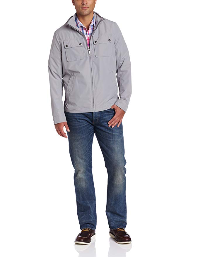 Dockers Men's Four Pocket Military Jacket