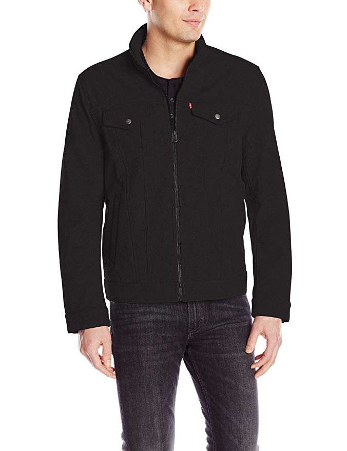 Levi's Men's Two Pocket Soft Shell Military Jacket