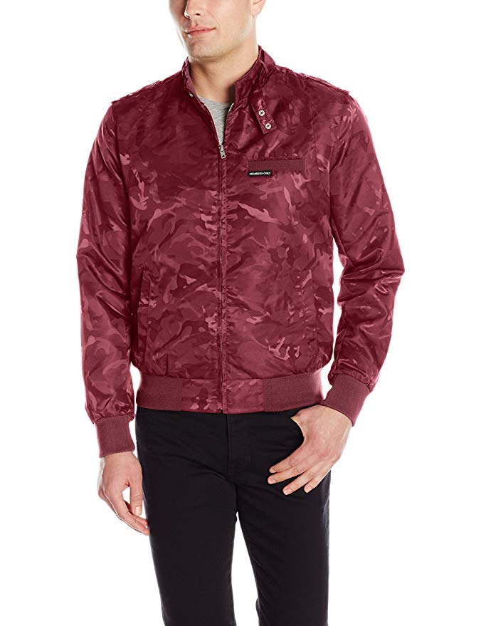 Members Only Men's Jacquard Iconic Racer Jacket