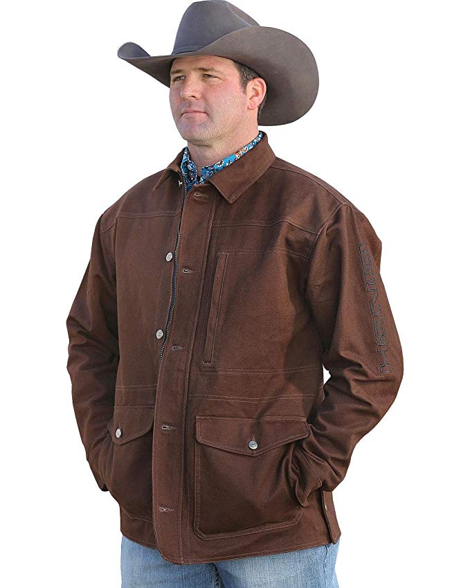 Cinch Men's Canvas Ranch Coat - Mwj1056001 BRN