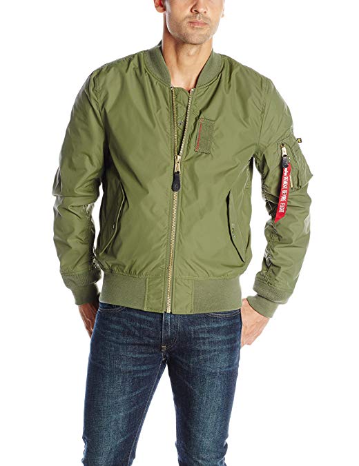 Alpha Industries Men's MA-1 Skymaster Water Resistant Flight Bomber Jacket