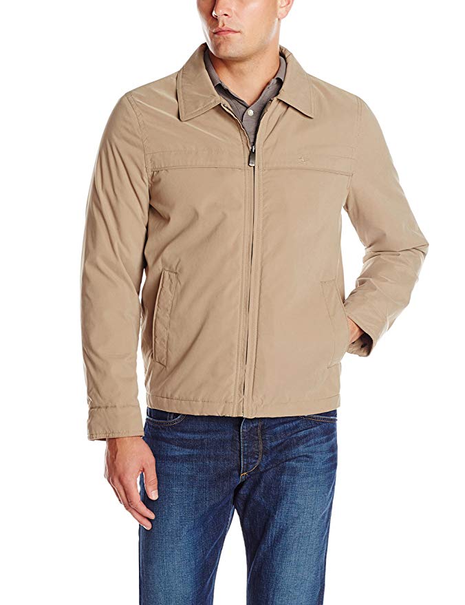 Dockers Men's Micro-Twill Classic Zip-Front Jacket