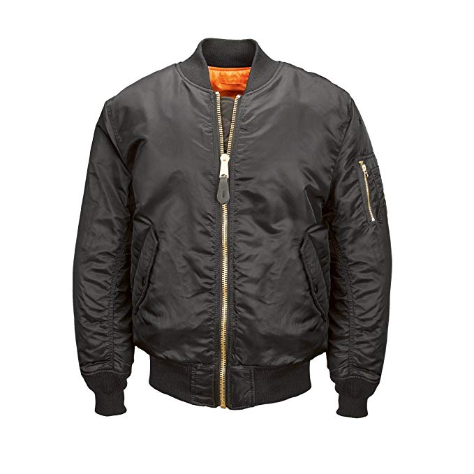 Alpha Industries Men's MA-1 Blood Chit Flight Bomber Jacket