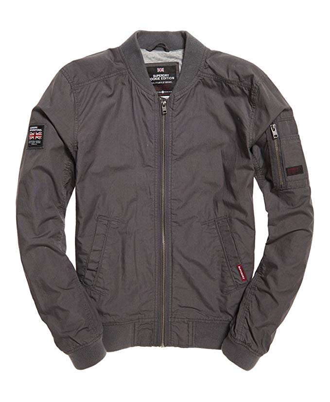 Superdry Rookie Duty Bomber Gunmetal Grey