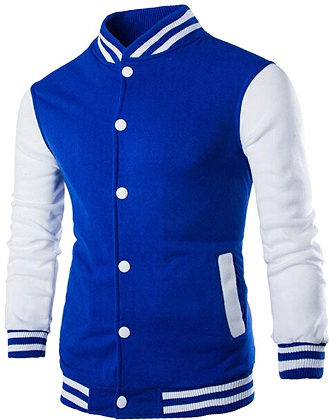 jeansian Men's Fashion Sport Jacket Sweatshirts Outwear 9352