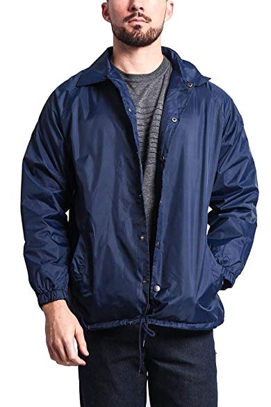 G-Style USA Men's Waterproof Windbreaker Coach Jacket