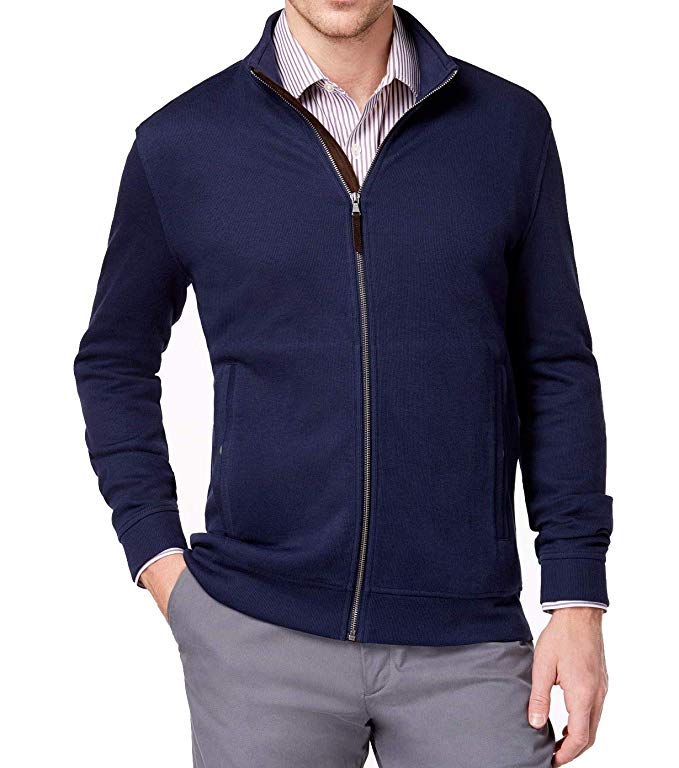 Tasso Elba Men's Supima Full-Zip Polo Jacket