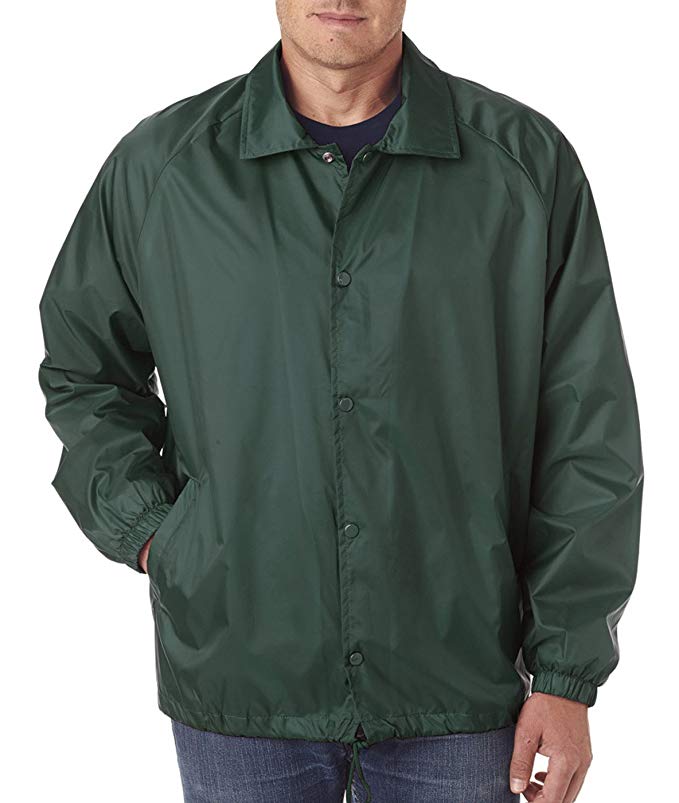 UltraClub Adult Nylon Coaches Jacket