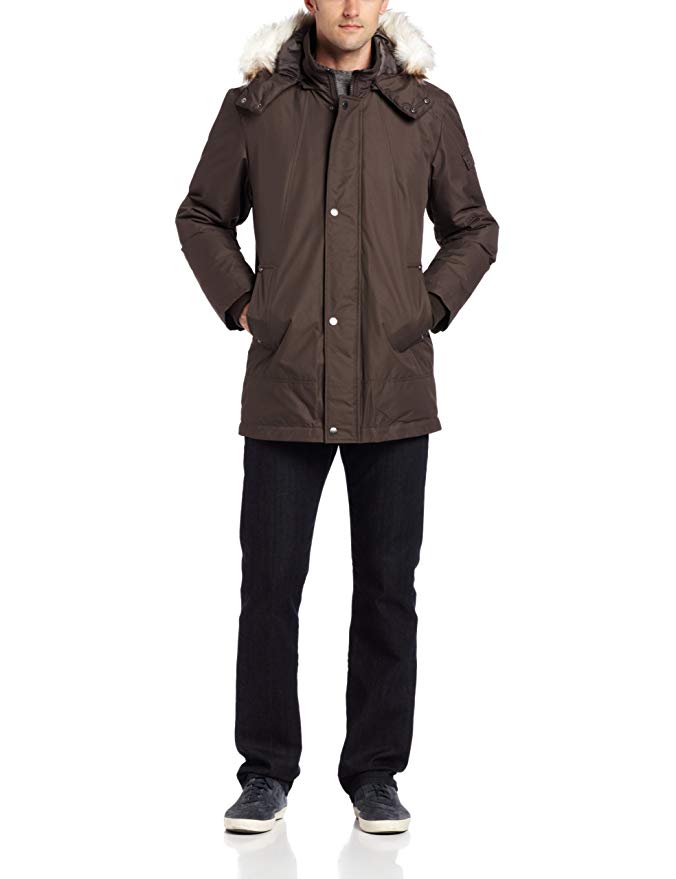 Buffalo by David Bitton Men's Hooded Long Parka Coat