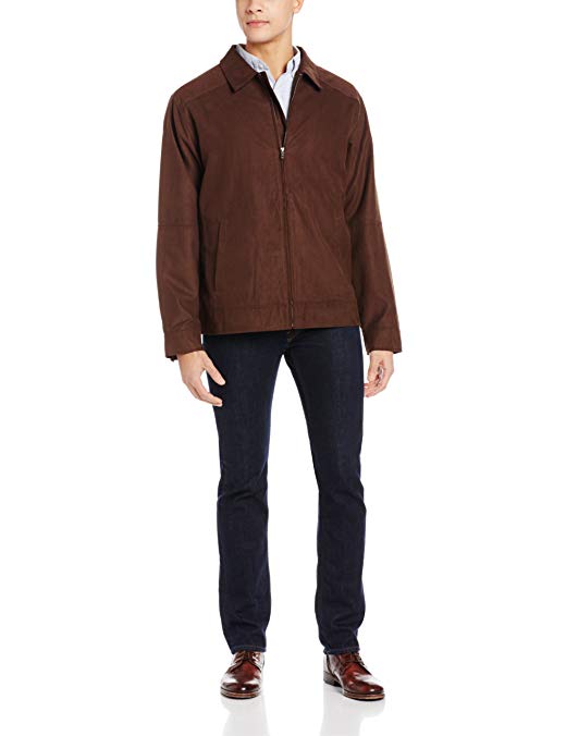 Cutter & Buck Men's Big-Tall Microsuede Roosevelt Jacket