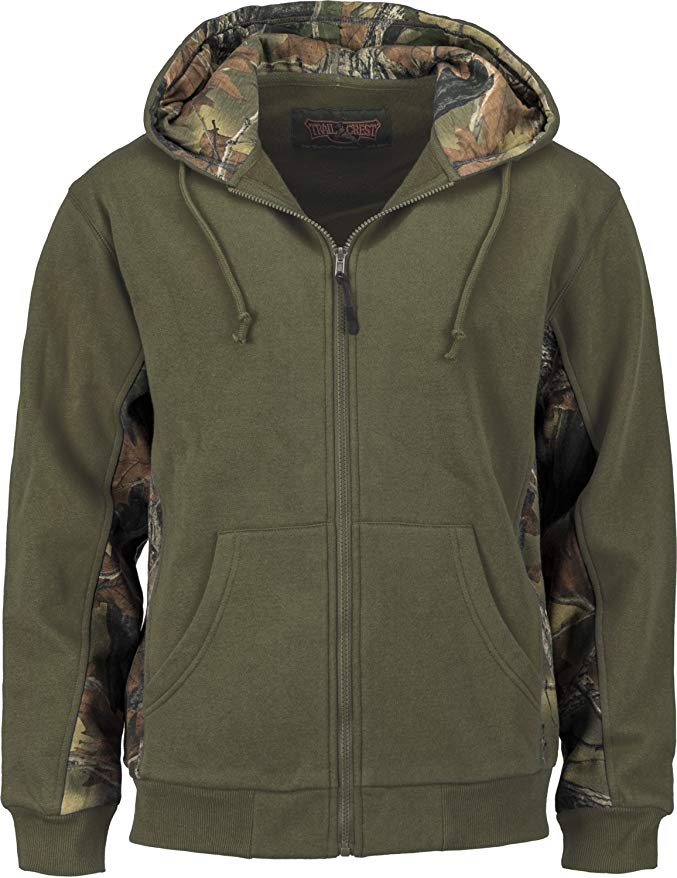 TrailCrest Mens Camo Cambrillo Full Zip Hoodie