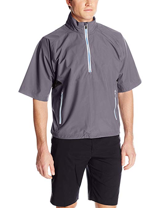 Zero Restriction Men's Power Torque 1/2 Sleeve Packable Rain Jacket