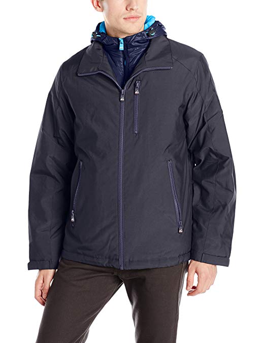 VRY WRM Men's Turbo Open Bottom Oxford Nylon Jacket Bib