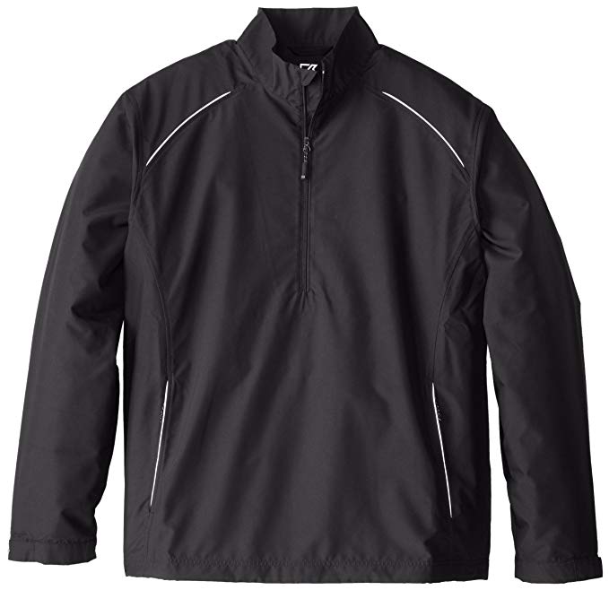 Cutter & Buck Men's Big-Tall Cb Weathertec Beacon Half Zip Jacket