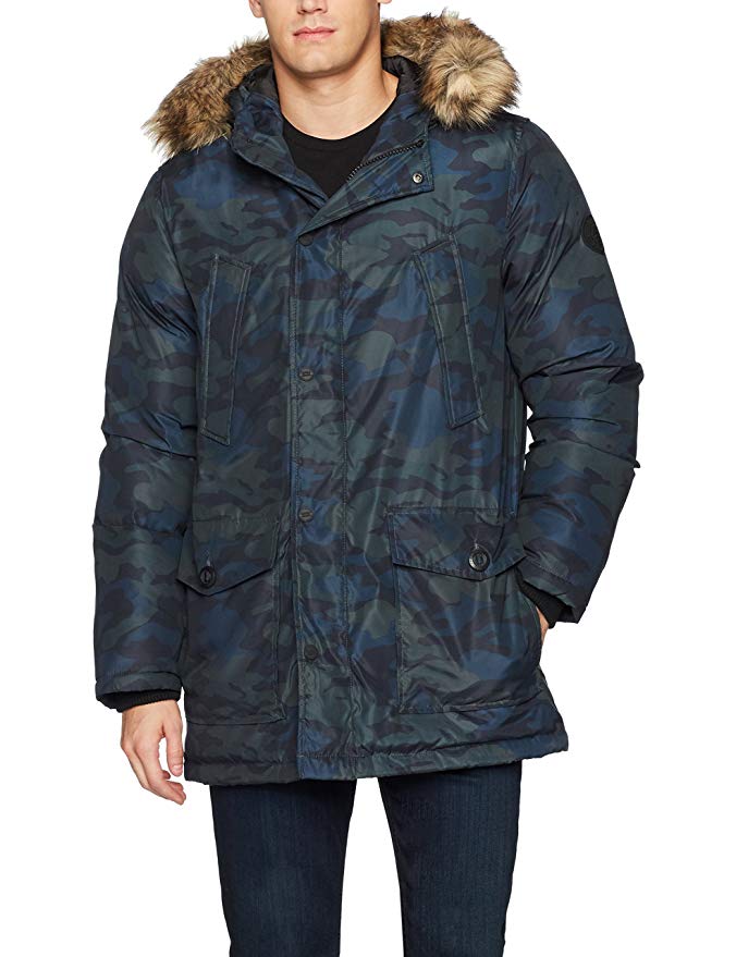 Buffalo David Bitton Men's Camo Six Pocket Parka Jacket