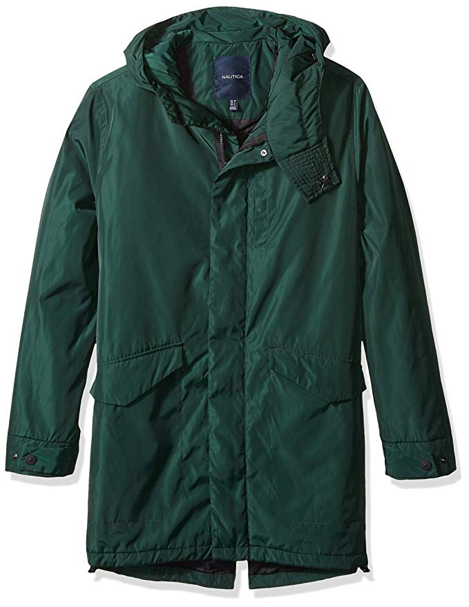 Nautica Men's Hooded Lightweight Parka Jacket