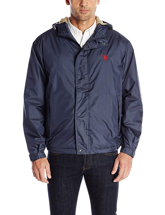 U.S. Polo Assn. Men's Hooded Windbreaker Jacket