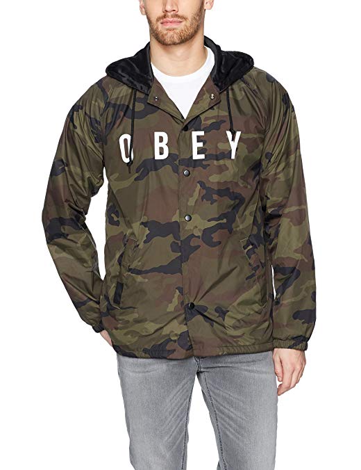 Obey Men's Anyway Coaches Jacket