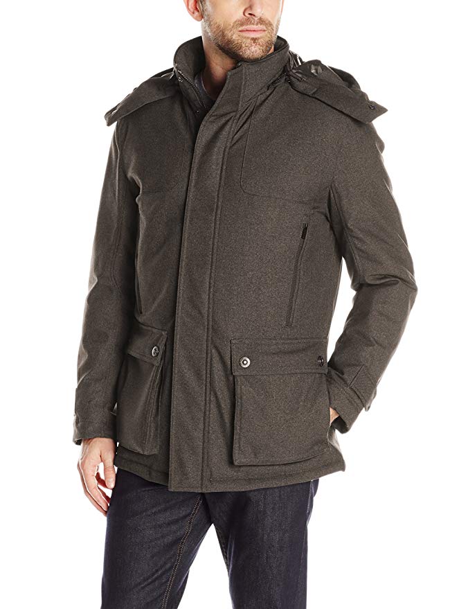 RFT by Rainforest Men's Parka with Removable Hood