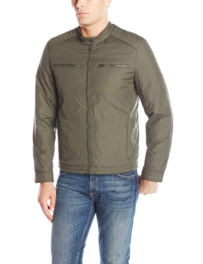 Lucky Brand Men's Aldrich Novelty Frame Stitch Jacket