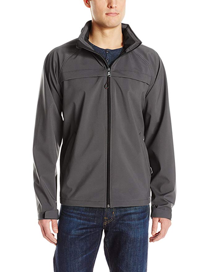 IZOD Men's Water Resistant Active Jacket with Hidden Hood