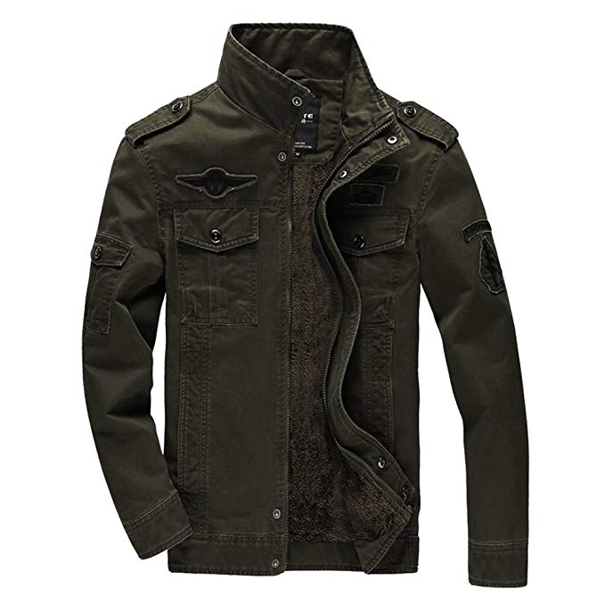 VSVO Men's Fashion Cotton Jackets