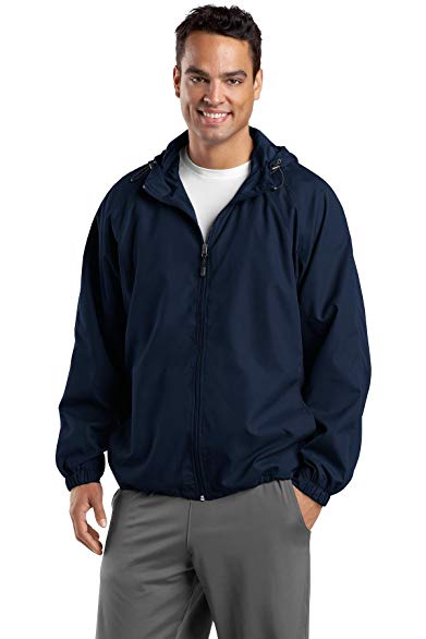 Full-Zip Hooded Jacket, Color: True Navy