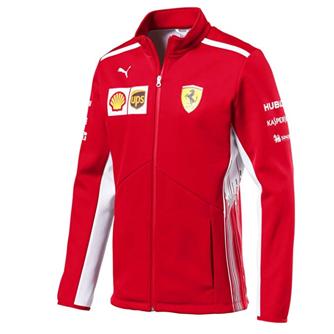 Ferrari Scuderia F1 Racing SF Team Puma Soft Shell Jacket Red Official 2018