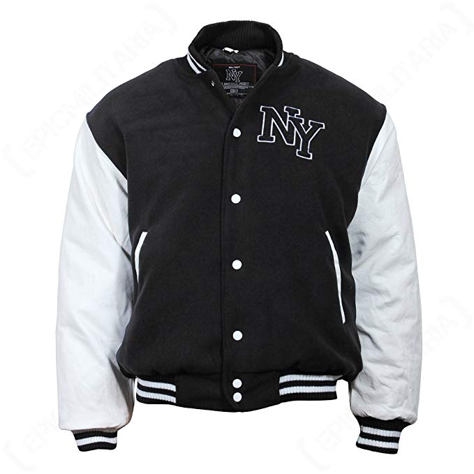 Vintage NY Baseball Jacket - Black