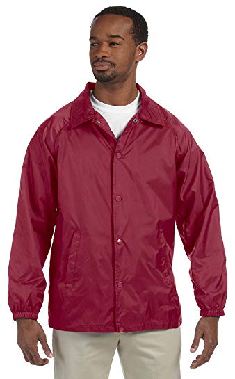 Harriton Nylon Staff Jacket, Small, MAROON