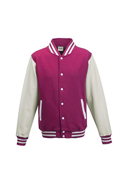 AWDis Varsity Jkt Hot pink/white