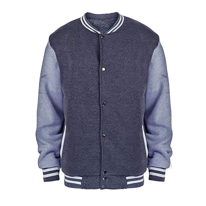 Hanway Men's Varsity Baseball Jacket Lightweight Letterman Jacket