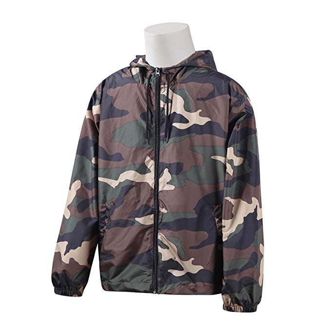 Beautiful Giant Men's Camo Print Active Hoodie Jacket