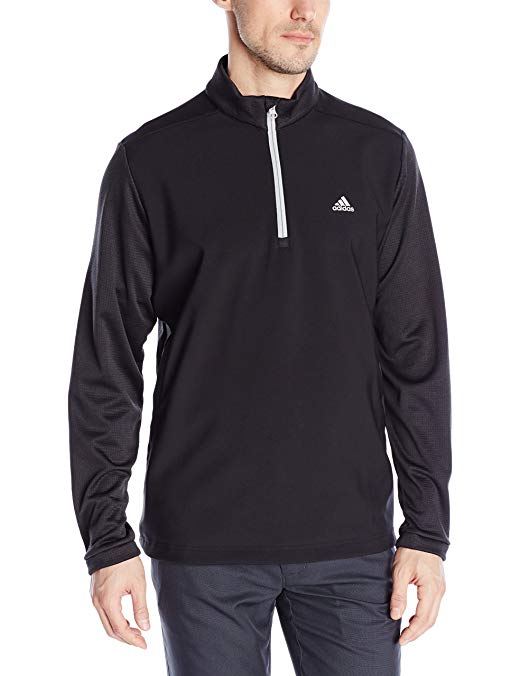 adidas Golf Men's Climastorm Hybrid Heathered 1/4 Zip Jacket