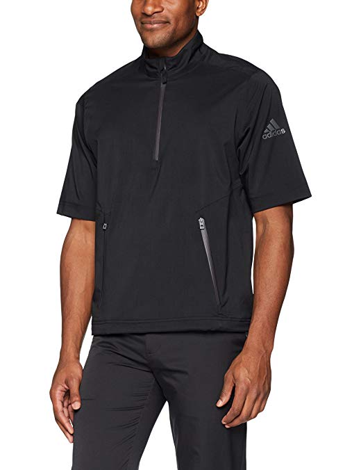 adidas Golf Men's Climaproof Heather Rain Short sleeve Pullover