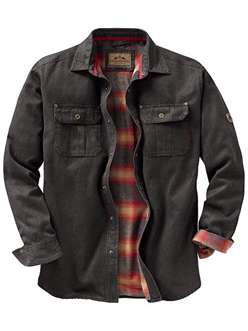 Legendary Whitetails Men's Journeyman Flannel Lined Rugged Shirt Jacket