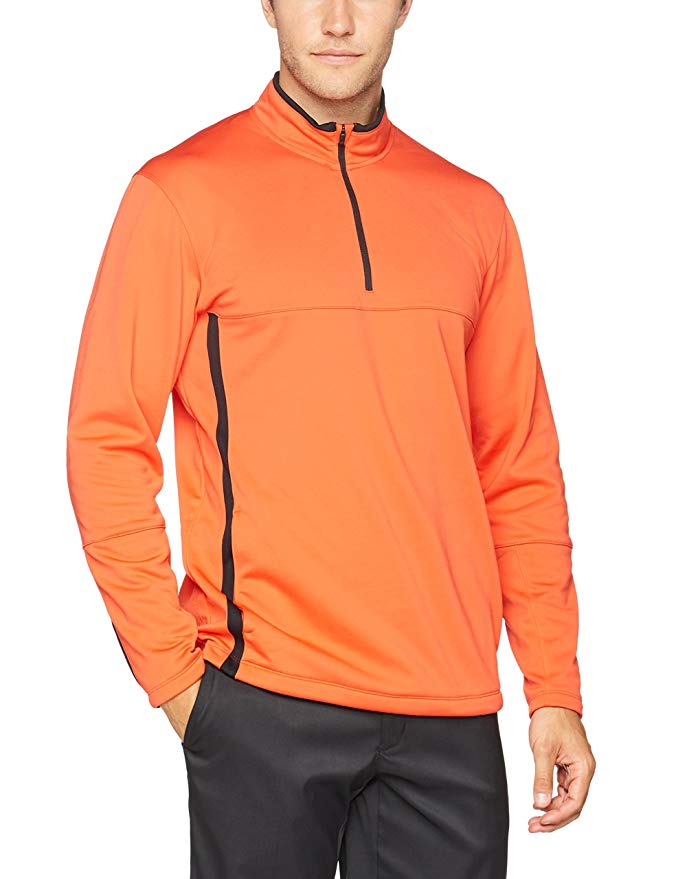 NIKE Golf Closeout Men's Therma-FIT Cover-Up Jacket (Max Orange) 686085-852 (Large)