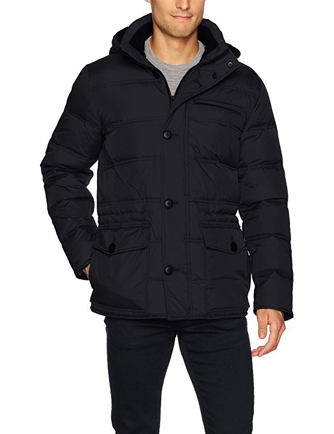 Kenneth Cole New York Men's Hooded Down Parka