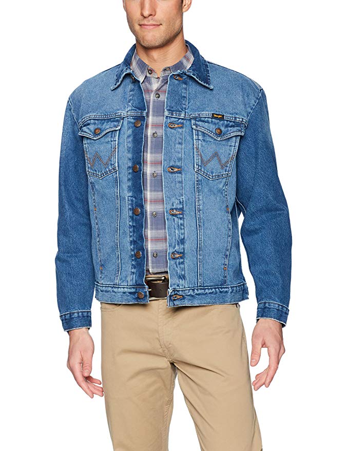 Wrangler Men's Western Style Unlined Denim Jacket