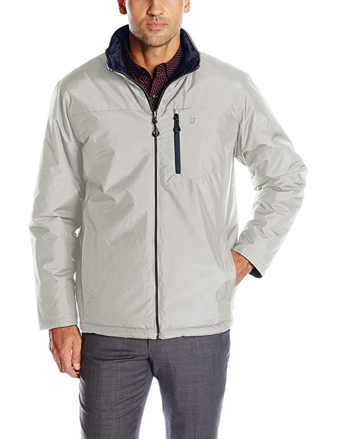 IZOD Men's Fully Reversible Insulated Rip-Stop Jacket