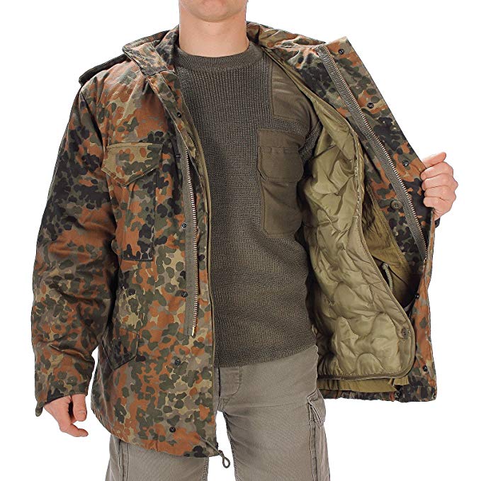 Miltec Men's Flecktarn Camouflage M65 Field Jacket